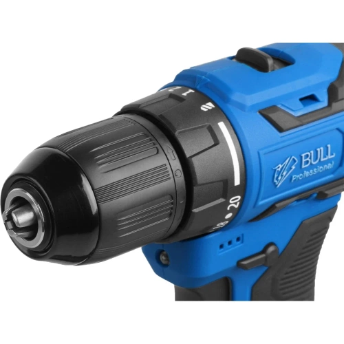 Аккуммуляторная дрель-шуруповерт BULL SR 1804 Xcase XLTpro БЕСЩЕТ., Импульс., 18 В, 45 Н*м, 2x2 А*ч, з/у 2 А 1329881 фото 4 Аккуммуляторная дрель-шуруповерт BULL SR 1804 Xcase XLTpro БЕСЩЕТ., Импульс., 18 В, 45 Н*м, 2x2 А*ч, з/у 2 А 1329881 фото 4