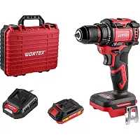 Аккумуляторная дрель-шуруповерт WORTEX BD 2025 DLi в чемодане, ALL1 XLT бесщеточная, 18 В, 50 Н*м, 1x1,5 А*ч, БЗП 10 м 1329835