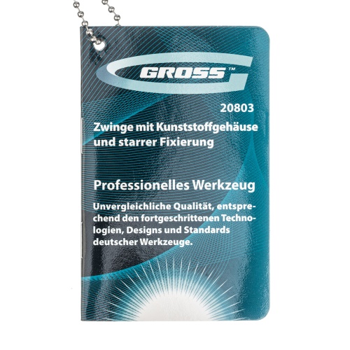 Струбцина клещеобразная 2-1/4, пластиковый корпус, храповой механизм жесткой фиксации, 58 мм Gross фото 8