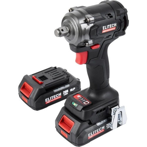 Аккумуляторный гайковёрт Elitech CW 2004SL (20В, 2х2Ач, 450Нм, М10-М20) HD 205737 фото 3