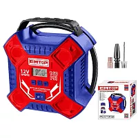 Компрессор автомобильный emtop макс давление 160 фунтов на квадратный дюйм / 11 Бар / 1100 кПа, макс расход воздуха 35 л/мин EAAC3502