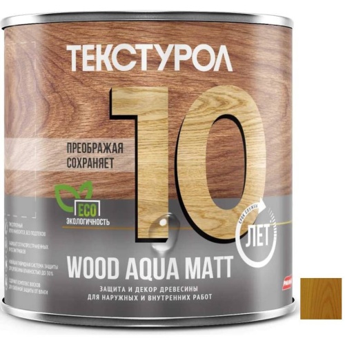 Средство для защиты древесины Текстурол Wood Aqua Matt 13915 Дуб 0,8 л