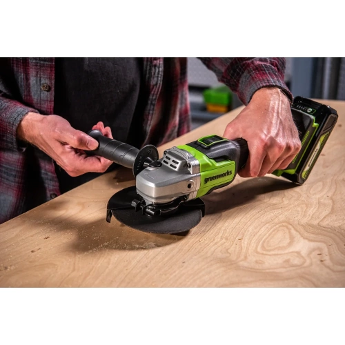 Аккумуляторная угловая шлифовальная машина GreenWorks GD24AG 3200207UA фото 8