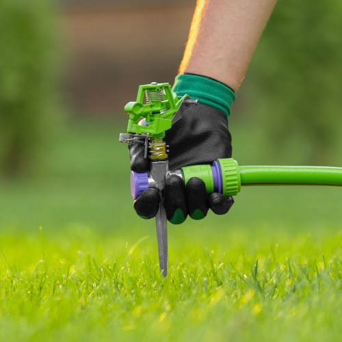 Разбрызгиватель латунный, импульсный, с регулировкой угла горизонт распыления до 26 м Palisad фото 7