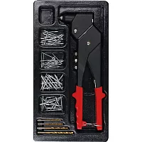 Заклепочник с набором заклепок AmPro в ложементе, 65 пр T30902