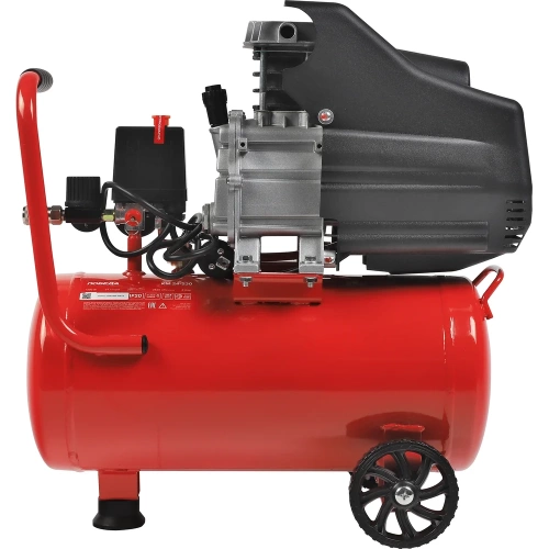 Поршневой масляный компрессор ПОБЕДА KM 24-230, 230 л/мин, 8 бар, 1500 Вт, 24 л, быстросъемный 1/4 525301765 фото 4