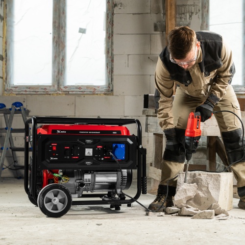 Генератор бензиновый RS-9000, 7 кВт, 230В, ручной стартер MTX фото 27