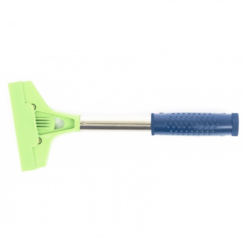 Скребок, фиксированное лезвие 100 мм, металлическая обрезиненная ручка, 250 мм Сибртех фото 2