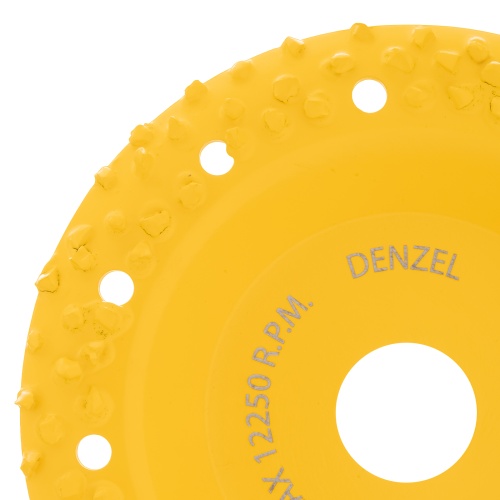 Чашка твёрдосплавная зачистная,125 мм, Наклонная, крупное зерно #8 Denzel фото 5