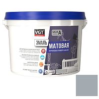Эмаль универсальная VGT матовая серая RAL 7001 1 кг