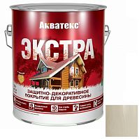 Покрытие алкидное защитно-декоративное для древесины Акватекс Экстра полуглянцевое Ваниль 2,7 л