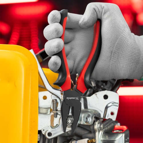 Плоскогубцы комбинированные Black Nickel, 180 мм, двухкомпонентные рукоятки Matrix фото 8