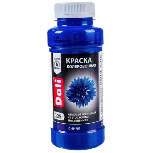 Краска колеровочная акриловая Dali синяя 0,25 л
