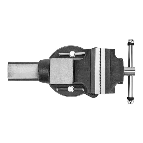 Тиски слесарные BVH-125, 125 мм, поворотные, стальная направляющая, с наковальней //Denzel фото 8