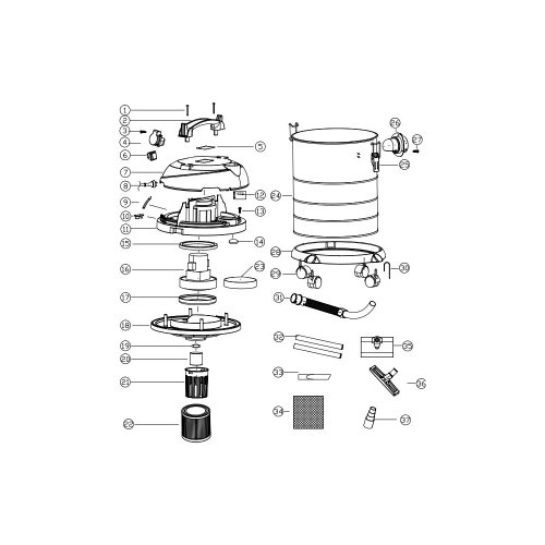 Пылесос REDVERG RD-VC1200S-30S 6678690 фото 8 Пылесос REDVERG RD-VC1200S-30S 6678690 фото 8