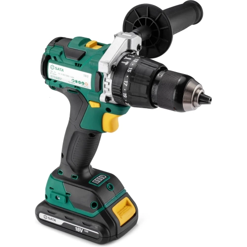 Аккумуляторная бесщёточная ударная дрель -шуруповёрт 18V Sata SC51012 фото 4 Аккумуляторная бесщёточная ударная дрель -шуруповёрт 18V Sata SC51012 фото 4