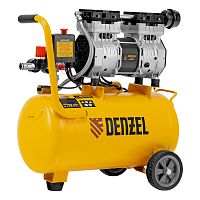 Компрессор DLS950/24 безмаслянный малошумный 950 Вт, 165 л/мин, ресивер 24 л Denzel