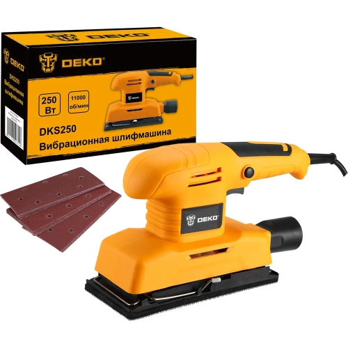 Вибрационная шлифмашина DEKO DKS250063-4199 063-4199 Вибрационная шлифмашина DEKO DKS250063-4199 063-4199