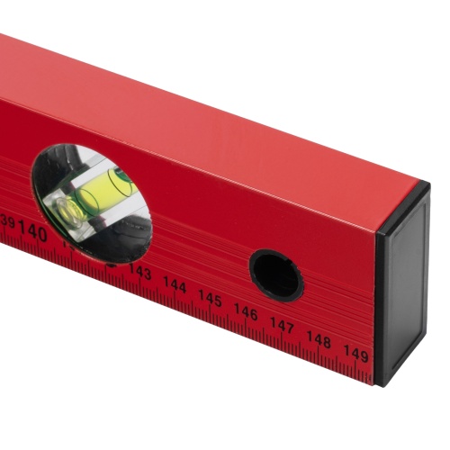 Уровень алюминиевый, 1500 мм, 3 глазка, красный, линейка Matrix фото 3