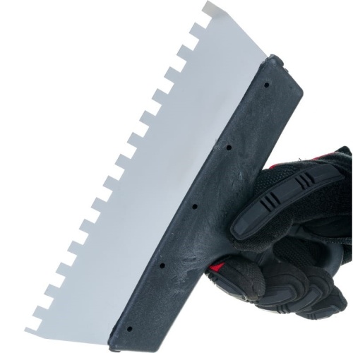 Шпатель фасадный Biber 35216 250 мм зуб 8х8 мм фото 4 Шпатель фасадный Biber 35216 250 мм зуб 8х8 мм фото 4