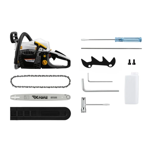 Пила цепная бензиновая KRANZ KR-5245, шина 45см, 3,5 л.с, шаг 0,325, 72 звена KR-16-1182 фото 5 Пила цепная бензиновая KRANZ KR-5245, шина 45см, 3,5 л.с, шаг 0,325, 72 звена KR-16-1182 фото 5