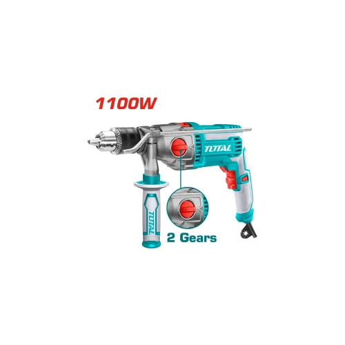 Ударная дрель TOTAL 1100Вт  TG211166 фото 3