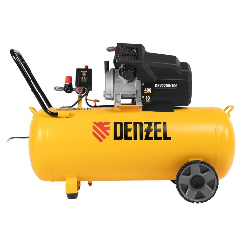 Компрессор воздушный DKV2200/100, Х-PRO 2.2 кВт, 400 л/мин, 100л Denzel фото 5 Компрессор воздушный DKV2200/100, Х-PRO 2.2 кВт, 400 л/мин, 100л Denzel фото 5