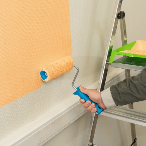 Валик сменный для внутренних работ синтетический, 180 мм, ворс 12 мм, D 48 мм, D ручки 8 мм, полиакрил Matrix фото 5