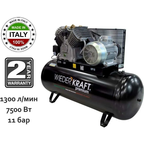 Поршневой воздушный компрессор 270л 1300л/мин WIEDERKRAFT WDK-92712 фото 11 Поршневой воздушный компрессор 270л 1300л/мин WIEDERKRAFT WDK-92712 фото 11