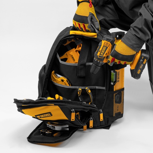 Рюкзак для инструмента, 365х190х430 мм, 3 отделения, 26 карманов Denzel фото 14