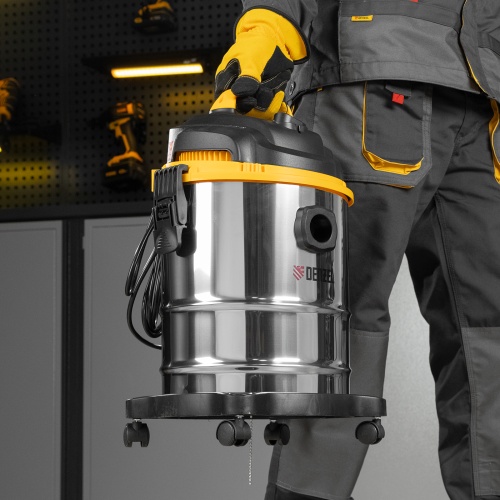 Пылесос строительный SVC15, 1200 Вт, бак 15 л, шланг 2 м Denzel фото 24