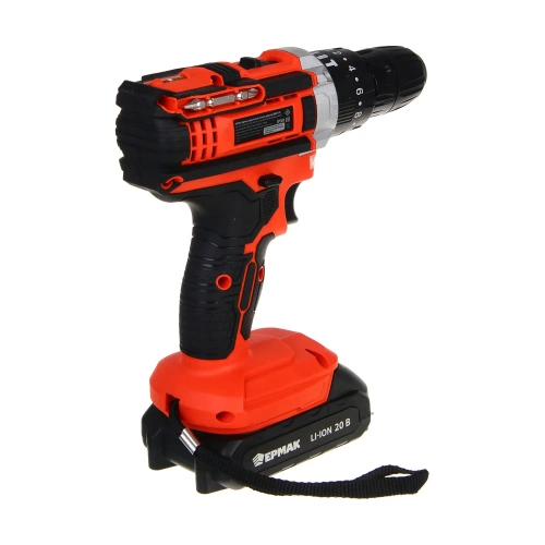 Дрель-шуруповерт аккумуляторный ударный ЕРМАК ДША-20, 20В, 2Ач, 0-400-1500 об.мин, 40 нм 691-046 фото 7 Дрель-шуруповерт аккумуляторный ударный ЕРМАК ДША-20, 20В, 2Ач, 0-400-1500 об.мин, 40 нм 691-046 фото 7