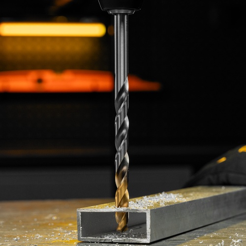 Сверло спиральное по металлу 11 х 195 мм, Р6М5, Golden Tip, удлиненное Denzel фото 10