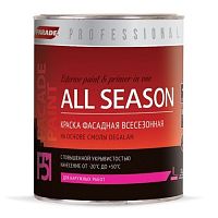 Краска фасадная Parade Professional F51 All Season на основе смолы Degalan основа А 0,9 л