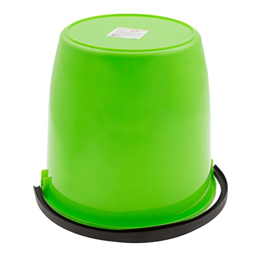 Ведро пластмассовое круглое 13 л, с крышкой, Light Elfe фото 3