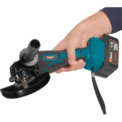 Шлифовальная угловая аккумуляторная машина BORT BWS-18Li-125 93722340 фото 11