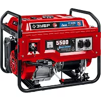 Гибридный генератор бензин/газ с электростартером ЗУБР 5500 Вт, СГ-5500Е