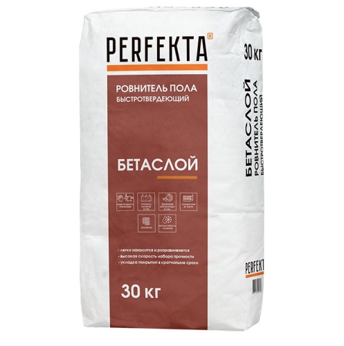 Ровнитель для пола Perfekta Бетаслой МН толстослойный быстротвердеющий 30 кг Ровнитель для пола Perfekta Бетаслой МН толстослойный быстротвердеющий 30 кг