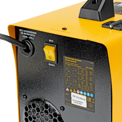 Аппарат инвертор. полуавтомат. cварки IMIG-185SDR, 180 А, ПВ 60%, катушка 5 кг Denzel фото 11