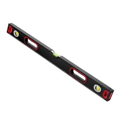 Уровень алюминиевый, усиленный, фрезерованный, 3 глазка, двухкомпонентные рукоятки, 800 мм Matrix фото 3