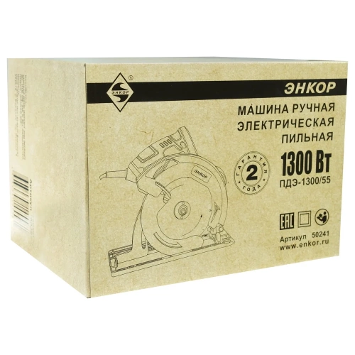 Дисковая пила Энкор ПДЭ-1300/55 50241 фото 4