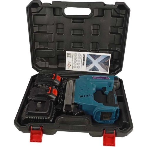 Степлер аккумуляторный AktiTool для гвоздей ES11 (15-30 мм, 20 В, 2 Li-ion аккум. 4000 mAh) 101308 фото 4