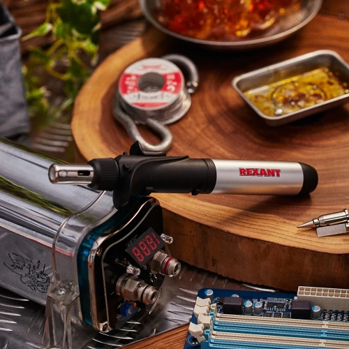 Газовый паяльник с пьезоподжигом REXANT 17 мл 12-0501 фото 8 Газовый паяльник с пьезоподжигом REXANT 17 мл 12-0501 фото 8