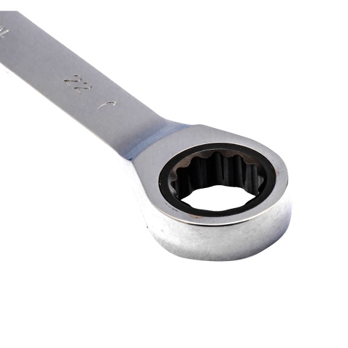 Ключ комбинированный трещоточный, 22 мм, CrV, зеркальный хром Matrix фото 3