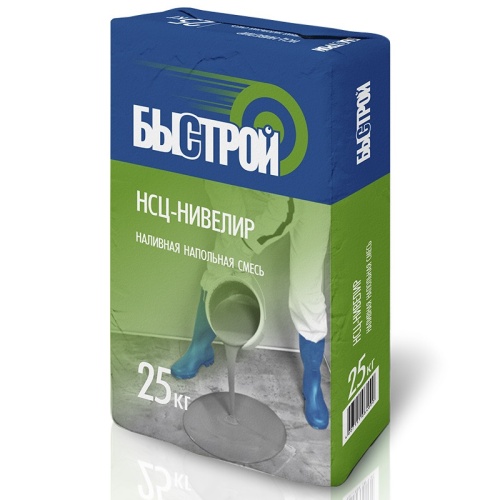Пол наливной Быстрой НСЦ-нивелир 25 кг