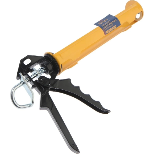 Пистолет для герметика ТУНДРА  полуоткрытый, круглый шток, 225 мм 1935502 фото 6