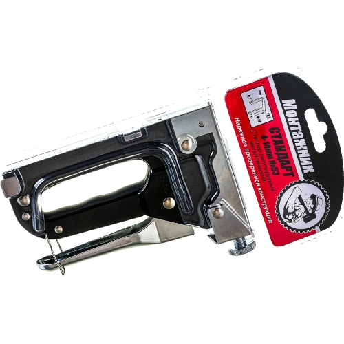 Cтеплер для скоб 4-14х0,7 мм Монтажник Стандарт 600302 Cтеплер для скоб 4-14х0,7 мм Монтажник Стандарт 600302