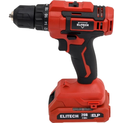 Дрель-шуруповерт аккумуляторная Elitech ДА 202СЛ (20В, 2х2Ач, 30Нм) ДМ 205776 фото 3 Дрель-шуруповерт аккумуляторная Elitech ДА 202СЛ (20В, 2х2Ач, 30Нм) ДМ 205776 фото 3