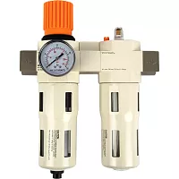 Блок подготовки воздуха WIEDERKRAFT 3/4, 16 бар с влагоотделителем 5 мк, лубрикатором и регулятором давления WDK-70160FA