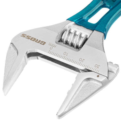 Ключ разводной, 140 мм, CrV, укороченная ручка Gross фото 4